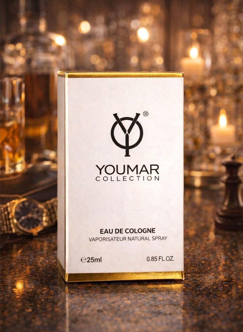 YOUMAR Fresh Eau de Cologne for Men & Women 25ml | Long-Lasting Clean & Refreshing Scent | Youmar Collection No. 1005 - Image 3